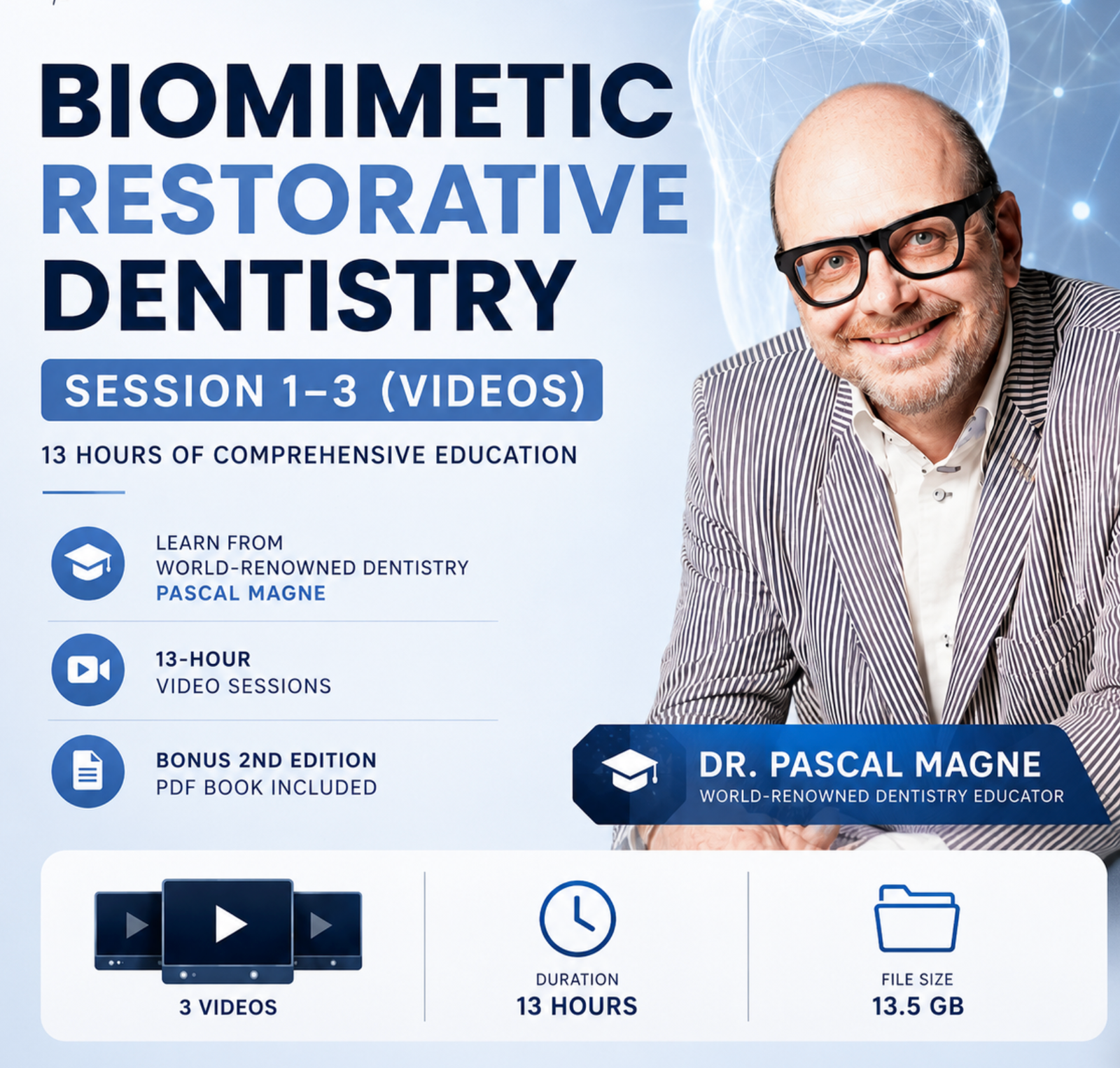 Biomimetic Restorative Dentistry – Session 1-3 (Videos) + Biomimetic Restorative Dentistry 2nd Edition (Scanned)